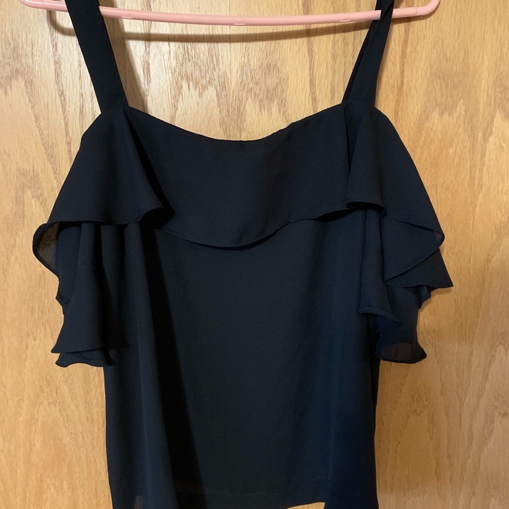 Tank top with ruffles